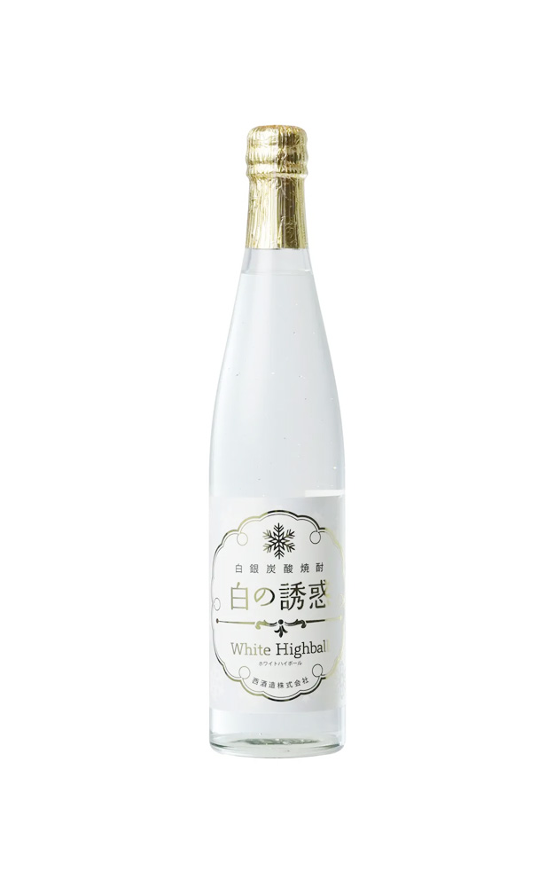 白銀炭酸焼酎 白の誘惑 500ml - うらの酒店